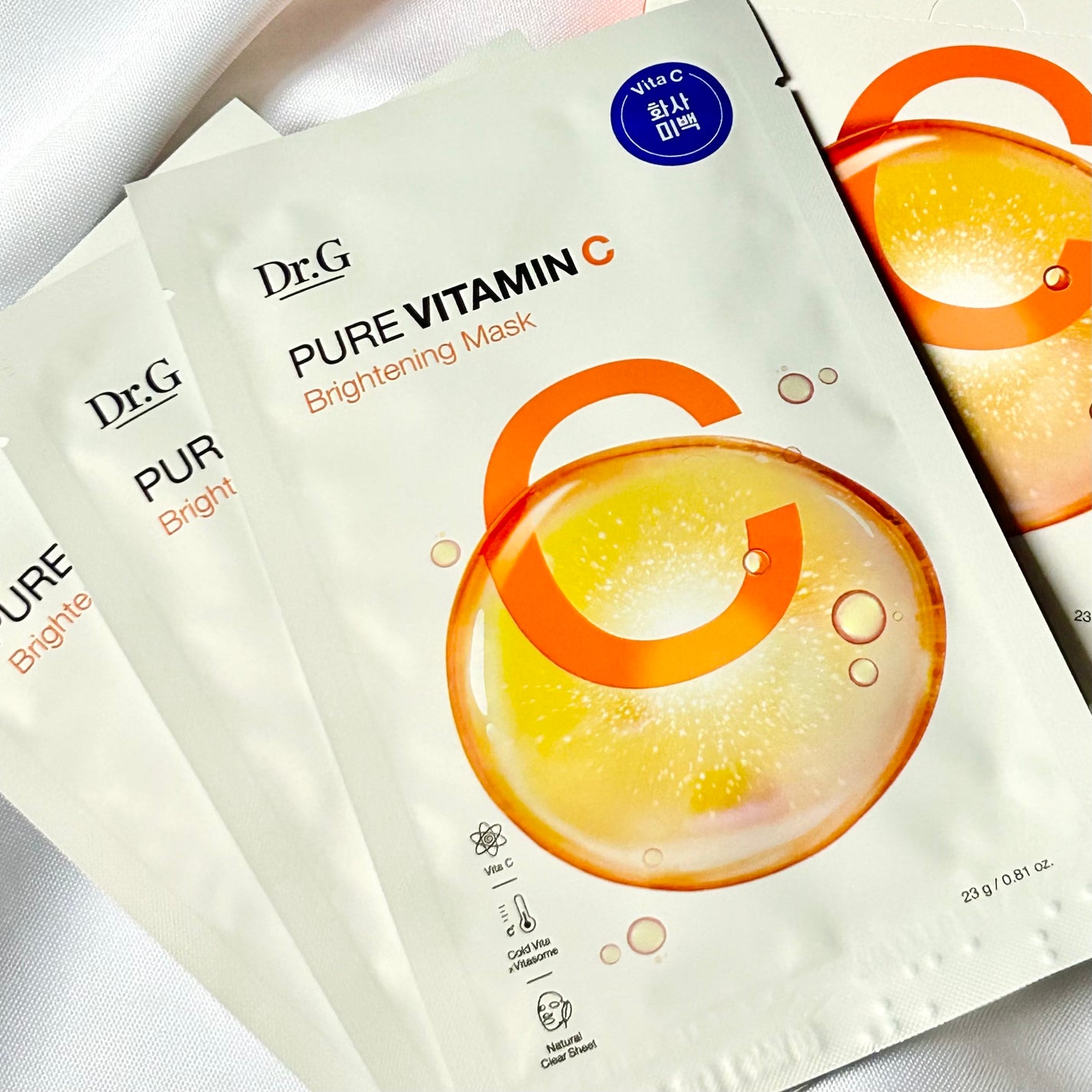 ドクタージー ピュア ビタミンC ブライトニングマスク/Dr.G/シートマスク・パックを使ったクチコミ(5枚目)