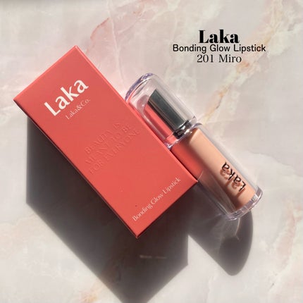 ボンディンググロウリップスティック/Laka/口紅を使ったクチコミ(2枚目)