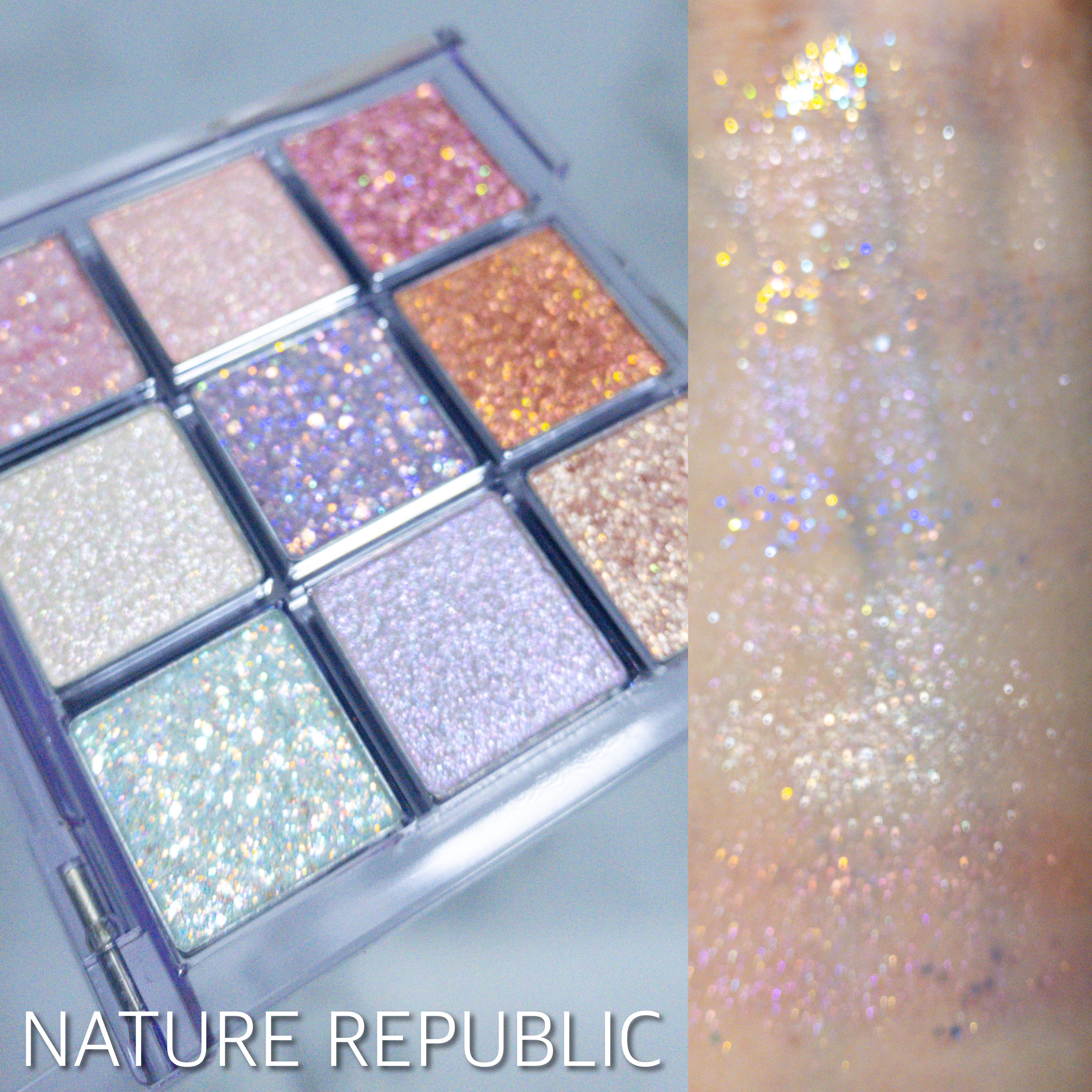 Glitter Holic Eye Palette ｜ネイチャーリパブリックの口コミ ネイチャーリパブリック Glitter Holic