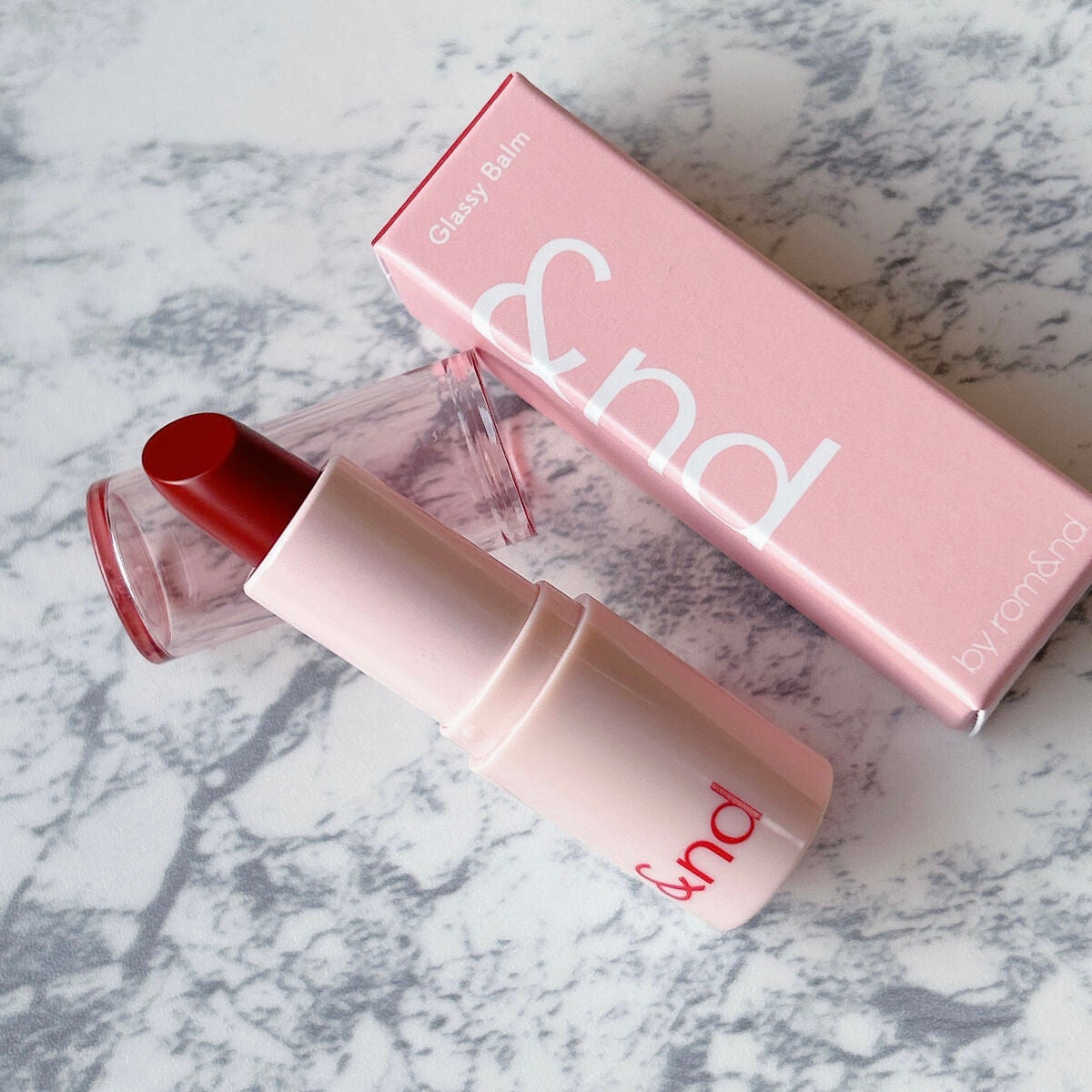 アンドバイロムアンド グラッシーバーム/&nd by rom&nd/口紅を使ったクチコミ(3枚目)