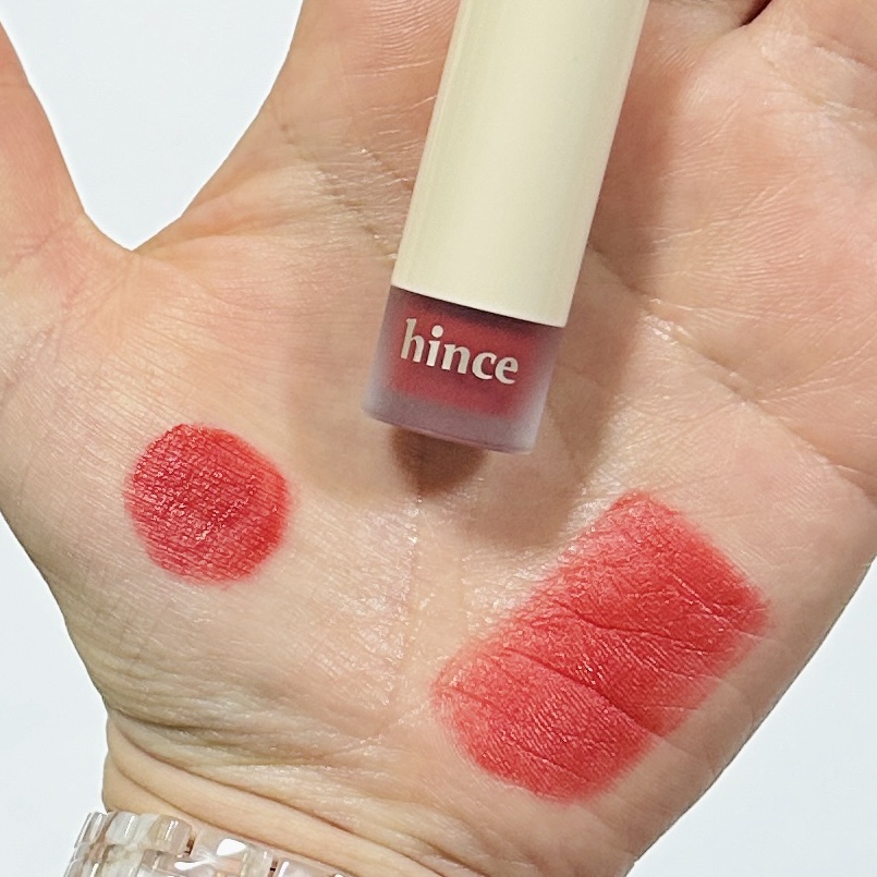 スリムフィットリキッドベルベット/hince/口紅を使ったクチコミ（2枚目）