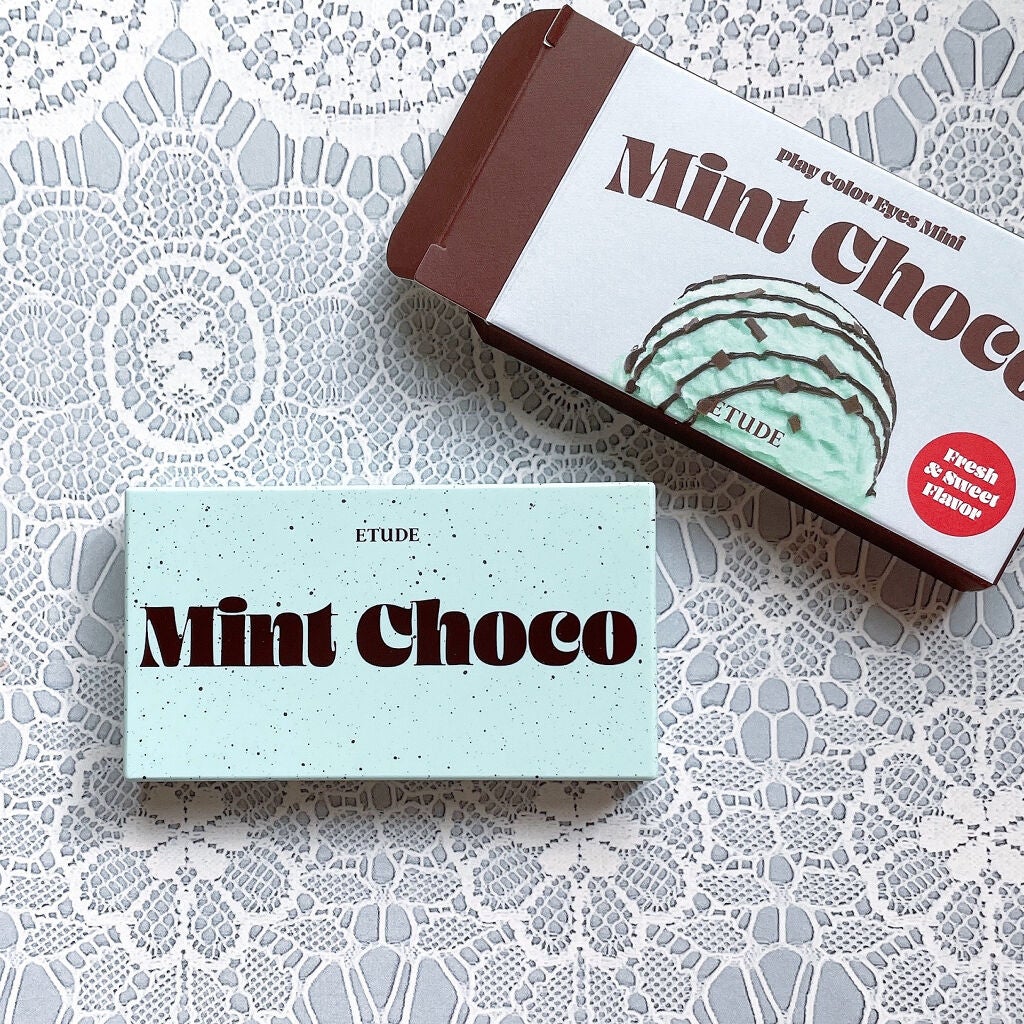 プレイカラーアイズミニ チョコミント/ETUDE/アイシャドウパレットを使ったクチコミ(6枚目)