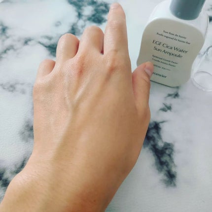 EGFシカウォーターサンアンプル/fromrier/日焼け止めローションを使ったクチコミ(5枚目)