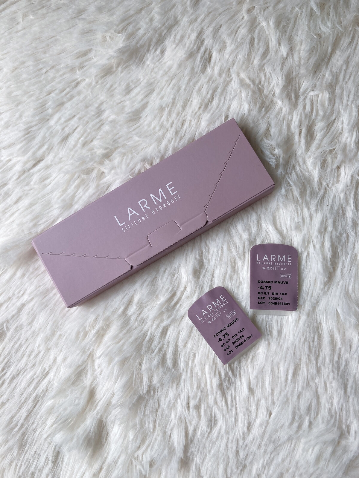 ラルム シリコーンハイドロゲル ダブルモイストUV ワンデー コズミックモーヴ/LARME/カラーコンタクトレンズを使ったクチコミ（2枚目）