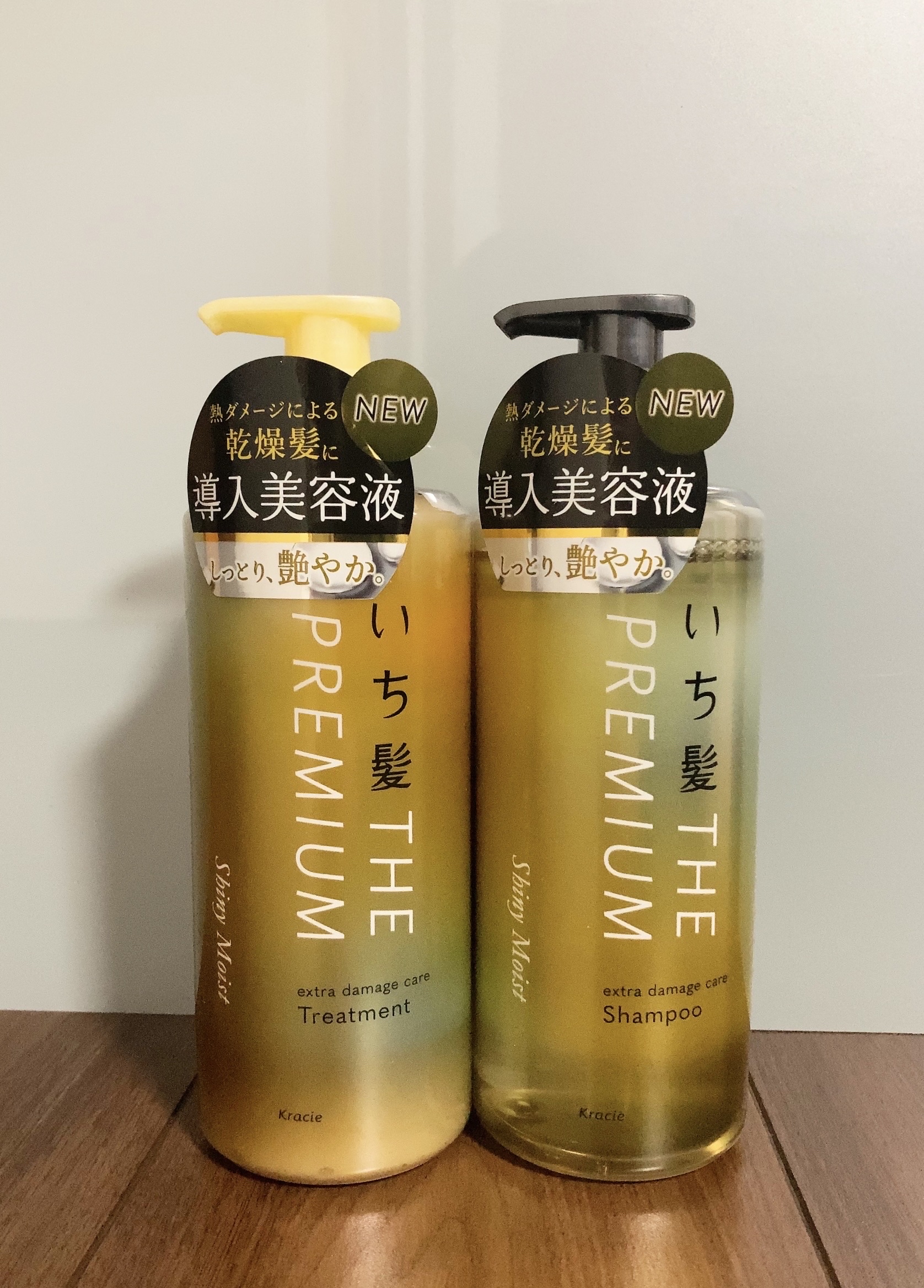 THE PREMIUM エクストラダメージケアシャンプー／トリートメント（シャイニーモイスト）/いち髪/市販シャンプーを使ったクチコミ（1枚目）