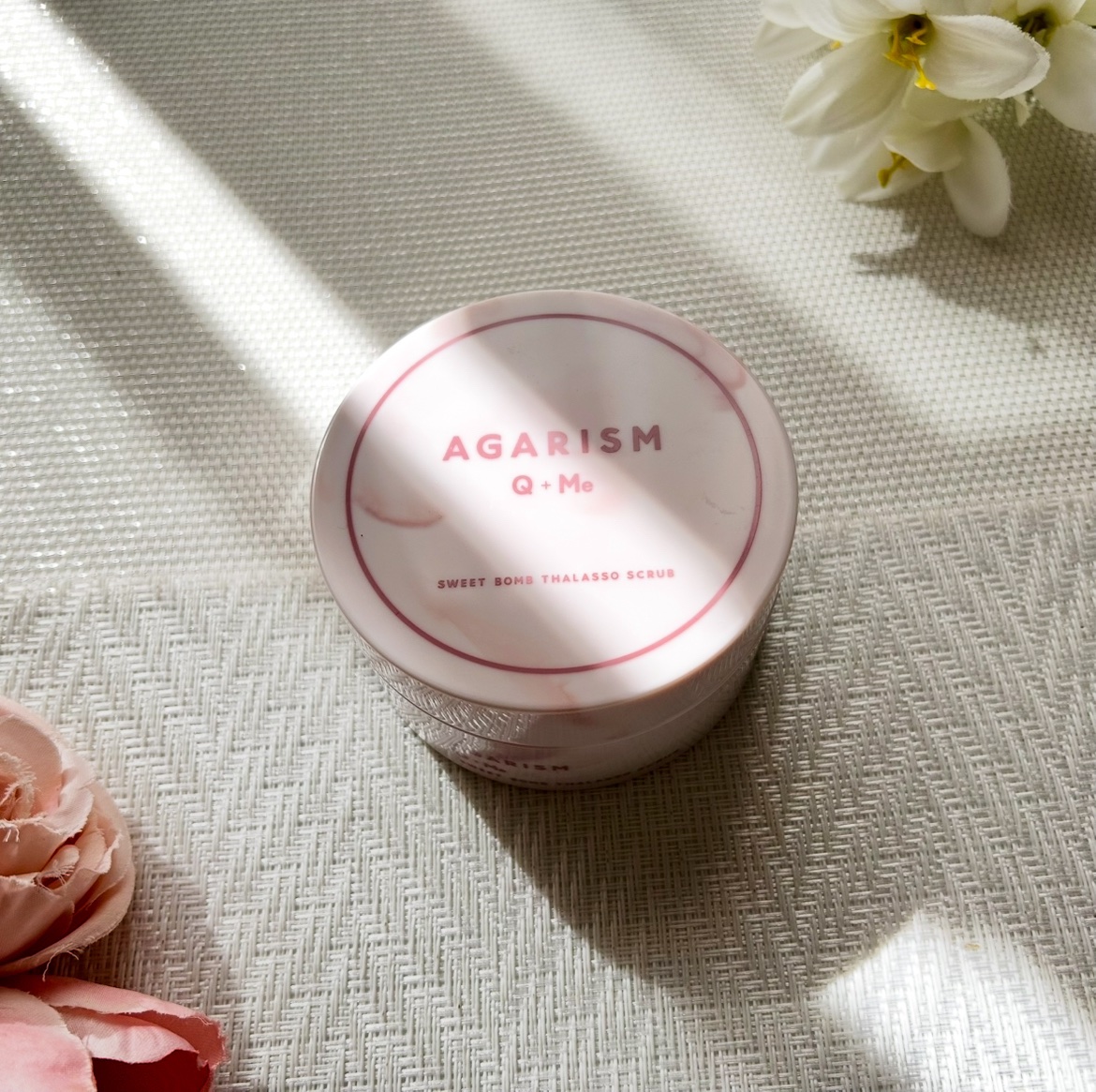 キューミースウィートボムタラソスクラブ　ピオニーブーケの香り/AGARISM/ボディスクラブを使ったクチコミ（1枚目）