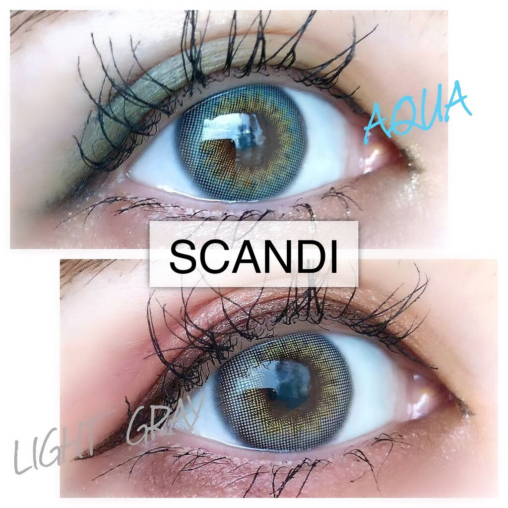 SCANDI(スカンディ) ライトグレー/OLENS/カラーコンタクトレンズを使ったクチコミ（1枚目）