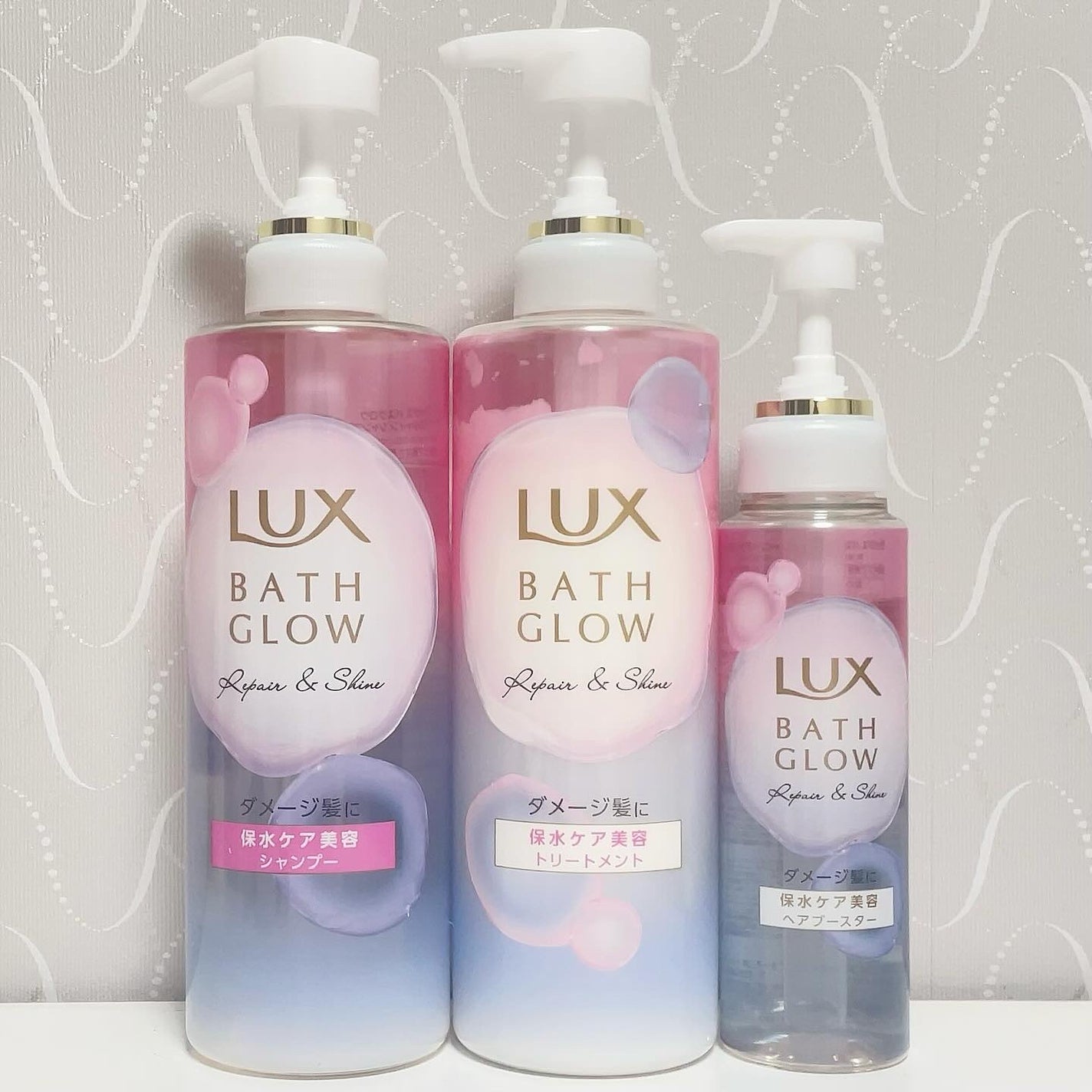 バスグロウ リペア&シャイン シャンプー/トリートメント/LUX/シャンプー・コンディショナーを使ったクチコミ(1枚目)