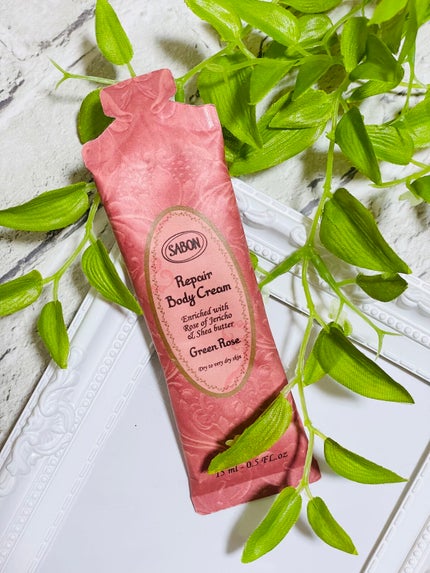 リペアボディクリーム グリーン・ローズ/SABON/ボディクリームを使ったクチコミ(1枚目)