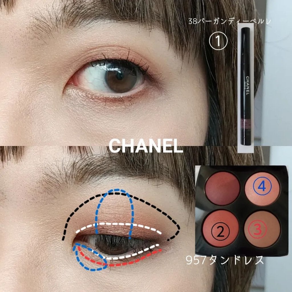 レ キャトル ルージュ ユー エ ジュ /CHANEL/アイシャドウパレットを使ったクチコミ(4枚目)