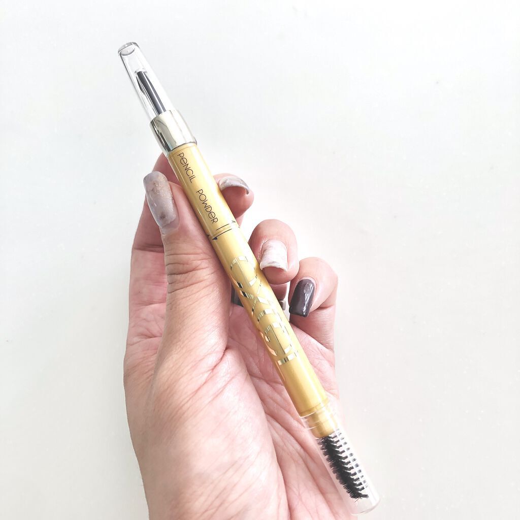 パウダー＆ペンシル　アイブロウＥＸ PD01 ナチュラルブラウン/excel/アイブロウペンシルを使ったクチコミ（2枚目）