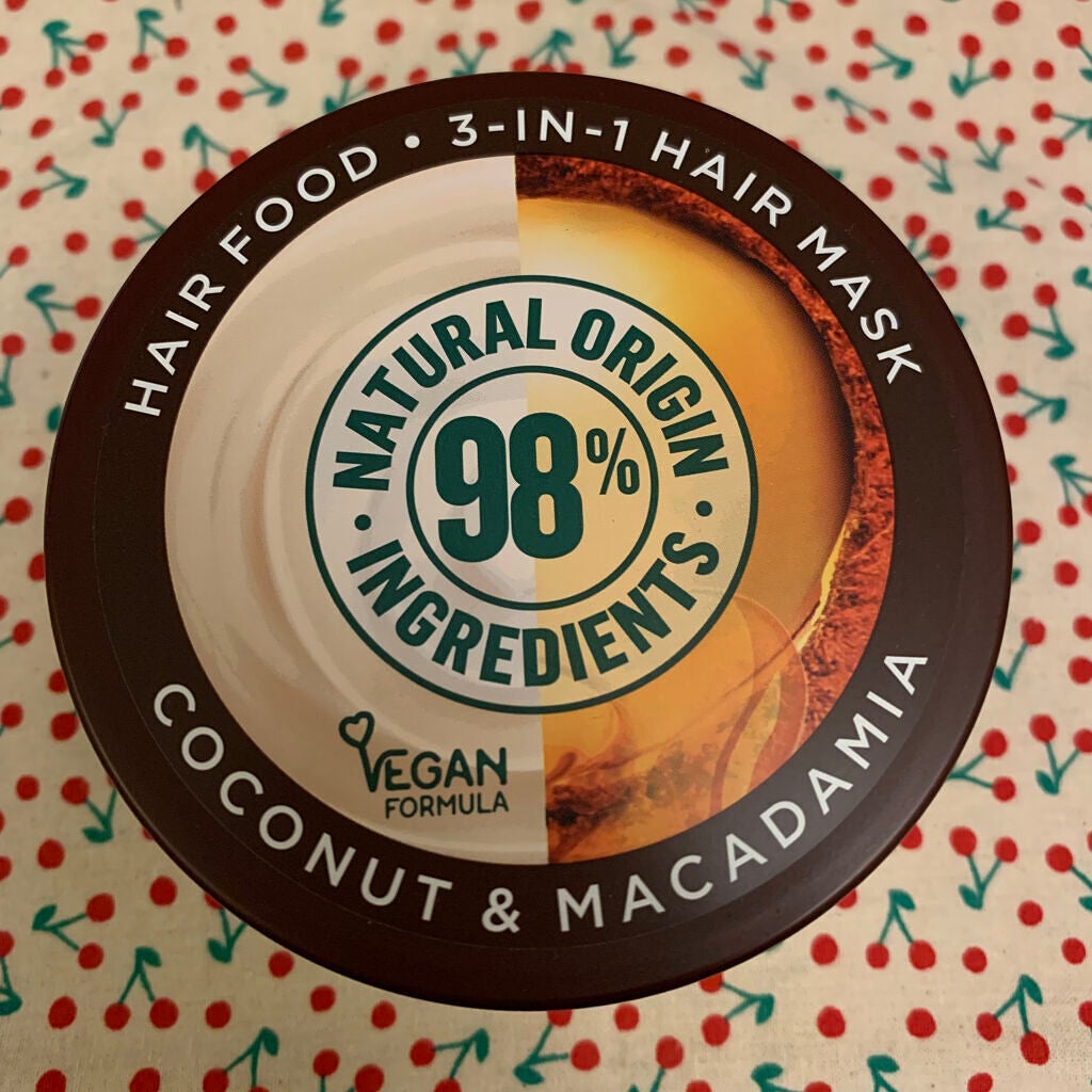 smoothing hair food coconut & macadamia 3 in 1 hair mask /GARNIER(海外)/アウトバストリートメントを使ったクチコミ(1枚目)