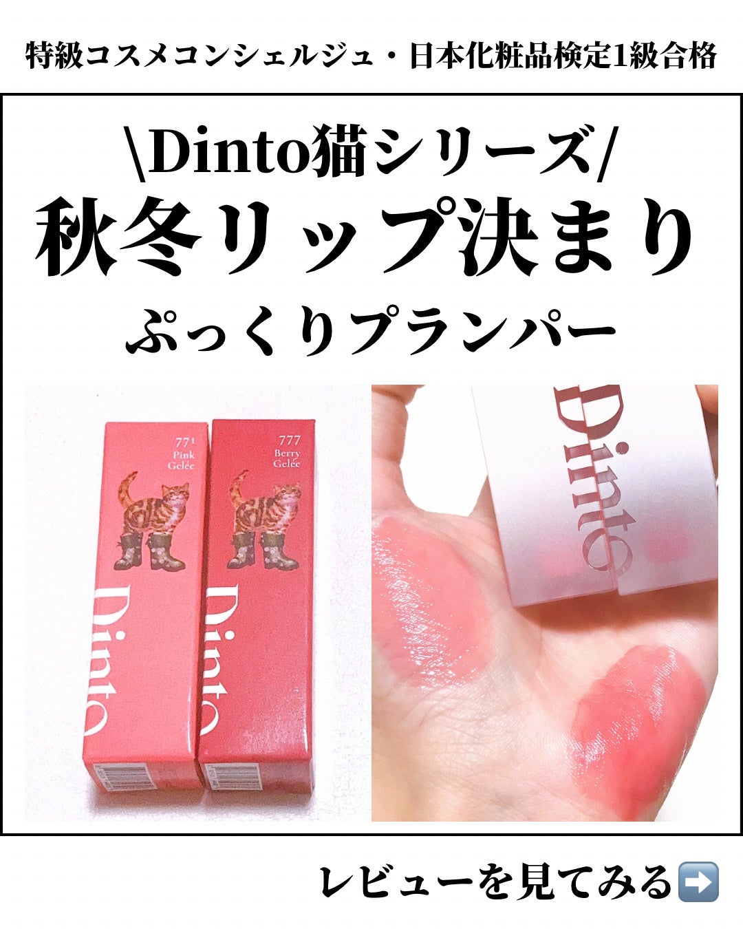 (ル・シャ ボテコレクション)ブラーゼリーボリュームリップティント/Dinto/リップティントを使ったクチコミ(1枚目)