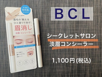 淡眉コンシーラー/シークレットサロン/眉マスカラを使ったクチコミ(1枚目)