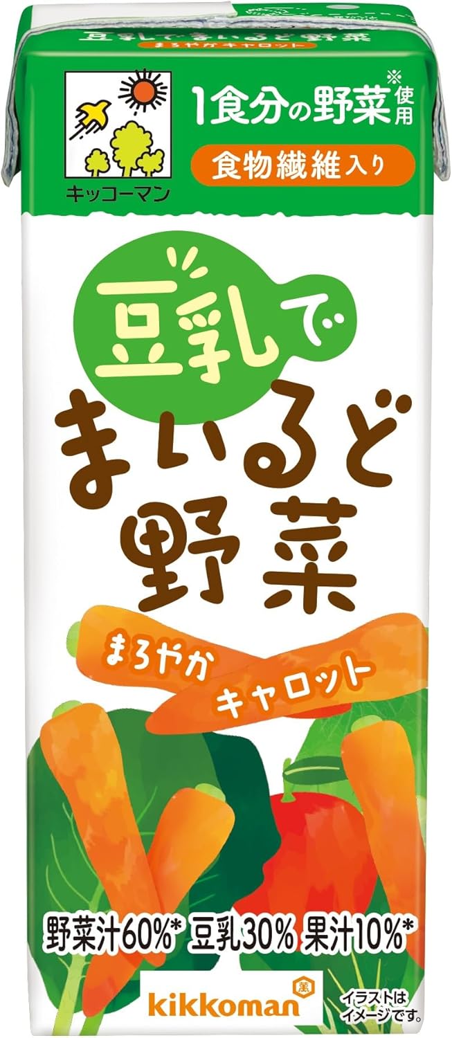 キッコーマン飲料 豆乳でマイルド野菜 まろやかキャロット