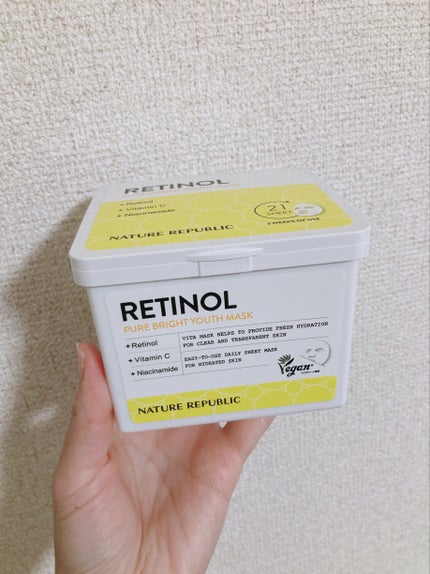キューブマスク レチノール/ネイチャーリパブリック/シートマスク・パックを使ったクチコミ(1枚目)