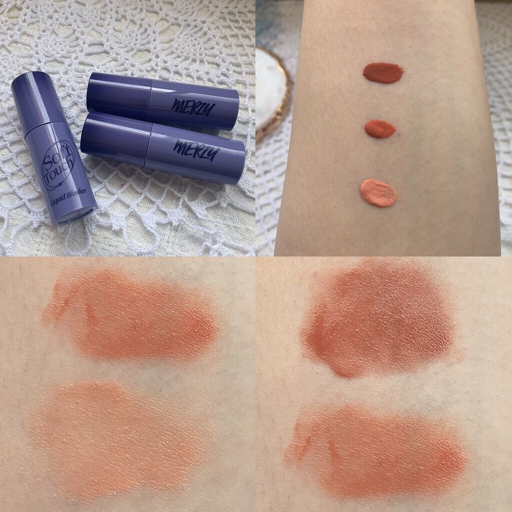 Soft touch liquid blusher/MERZY/リキッドチークを使ったクチコミ(2枚目)