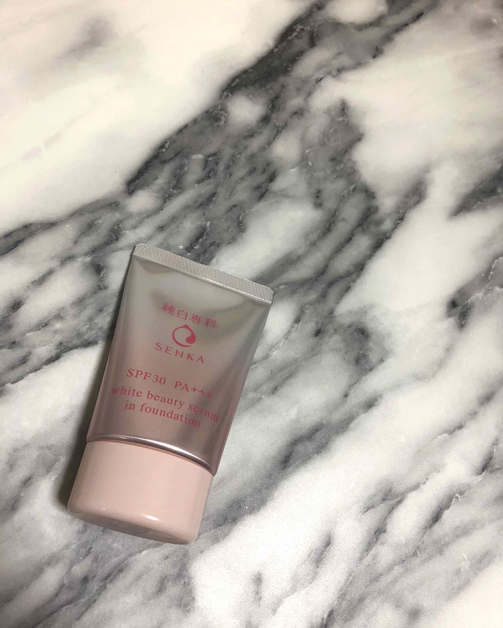 純白専科　すっぴん色づく美容液フォンデュ/SENKA（専科）/リキッドファンデーションを使ったクチコミ（1枚目）