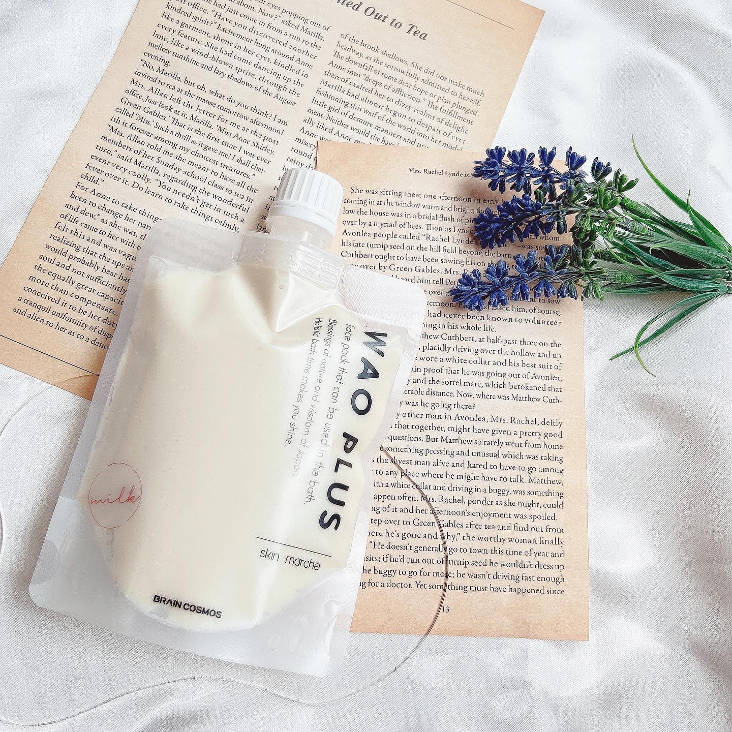 skinmarche WAOPLUS プラントベースミルクブースターマスク/ブレーンコスモス/洗い流すパック・マスクを使ったクチコミ（1枚目）