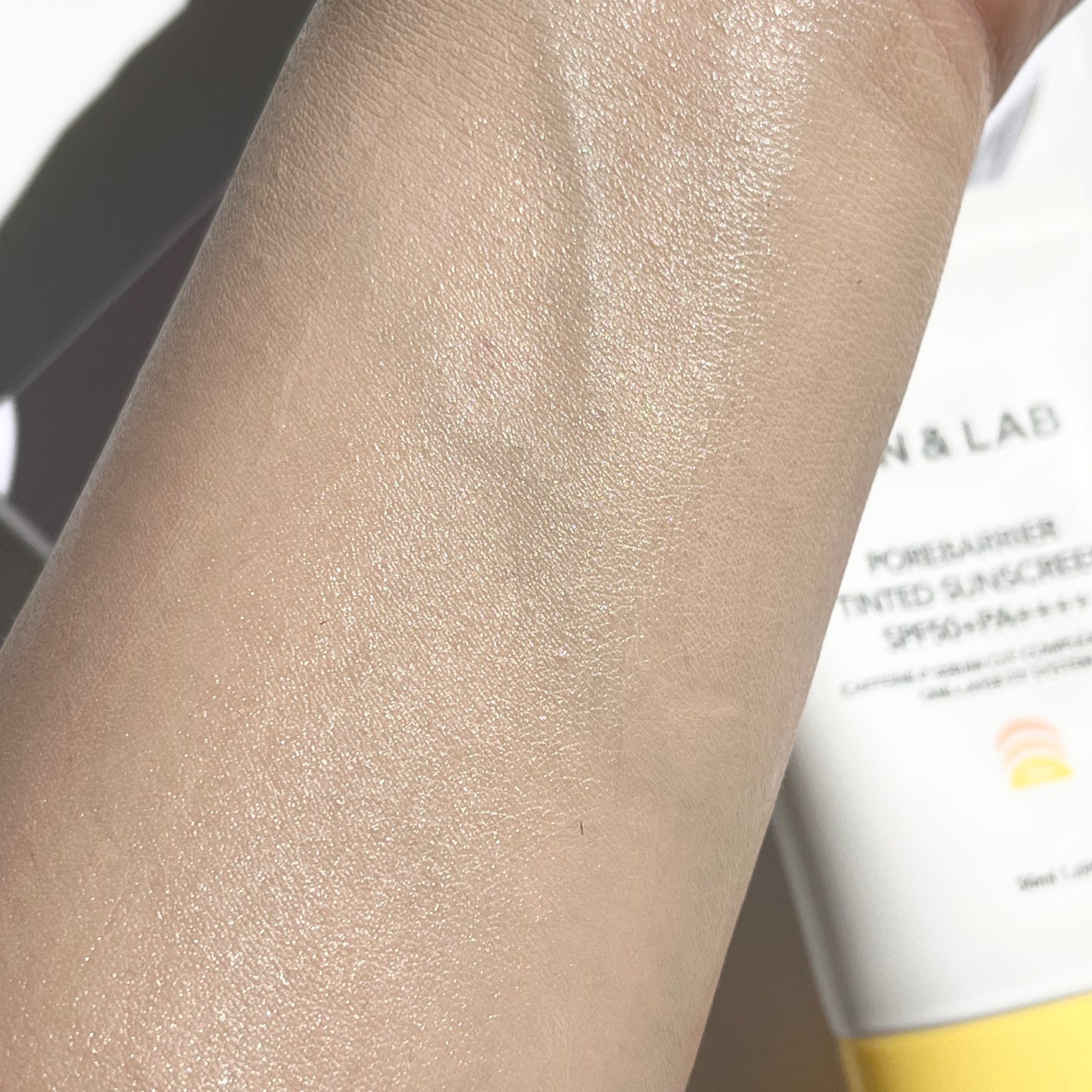 ポアバリア ティンテッドサンスクリーン/SKIN&LAB/日焼け止めクリームを使ったクチコミ(5枚目)