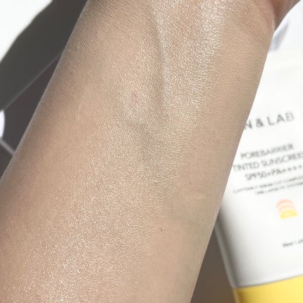 ポアバリア ティンテッドサンスクリーン/SKIN&LAB/日焼け止めクリームを使ったクチコミ(5枚目)