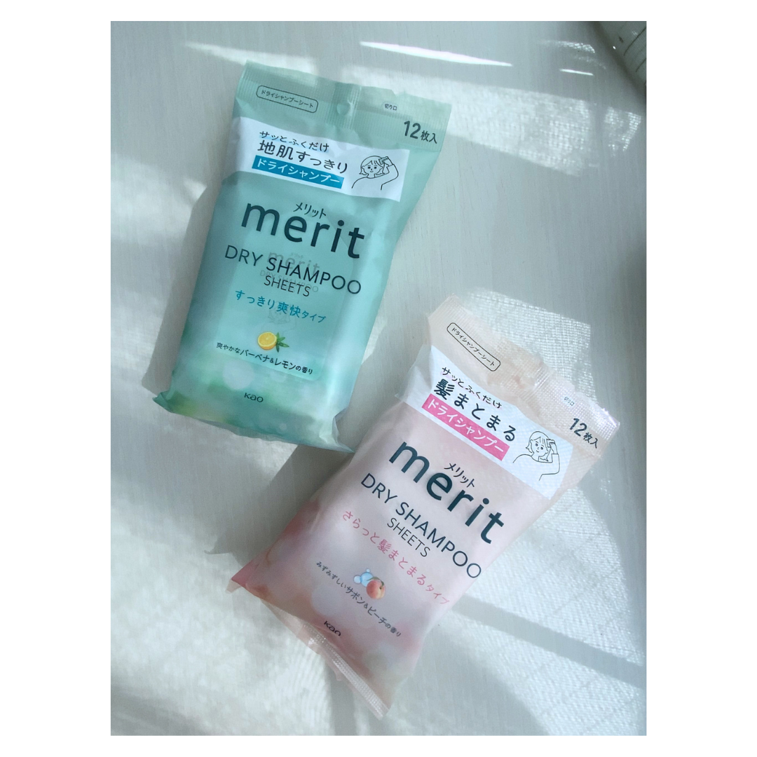 メリット ドライシャンプーシート すっきり爽快タイプ/メリット/ドライシャンプーを使ったクチコミ(2枚目)