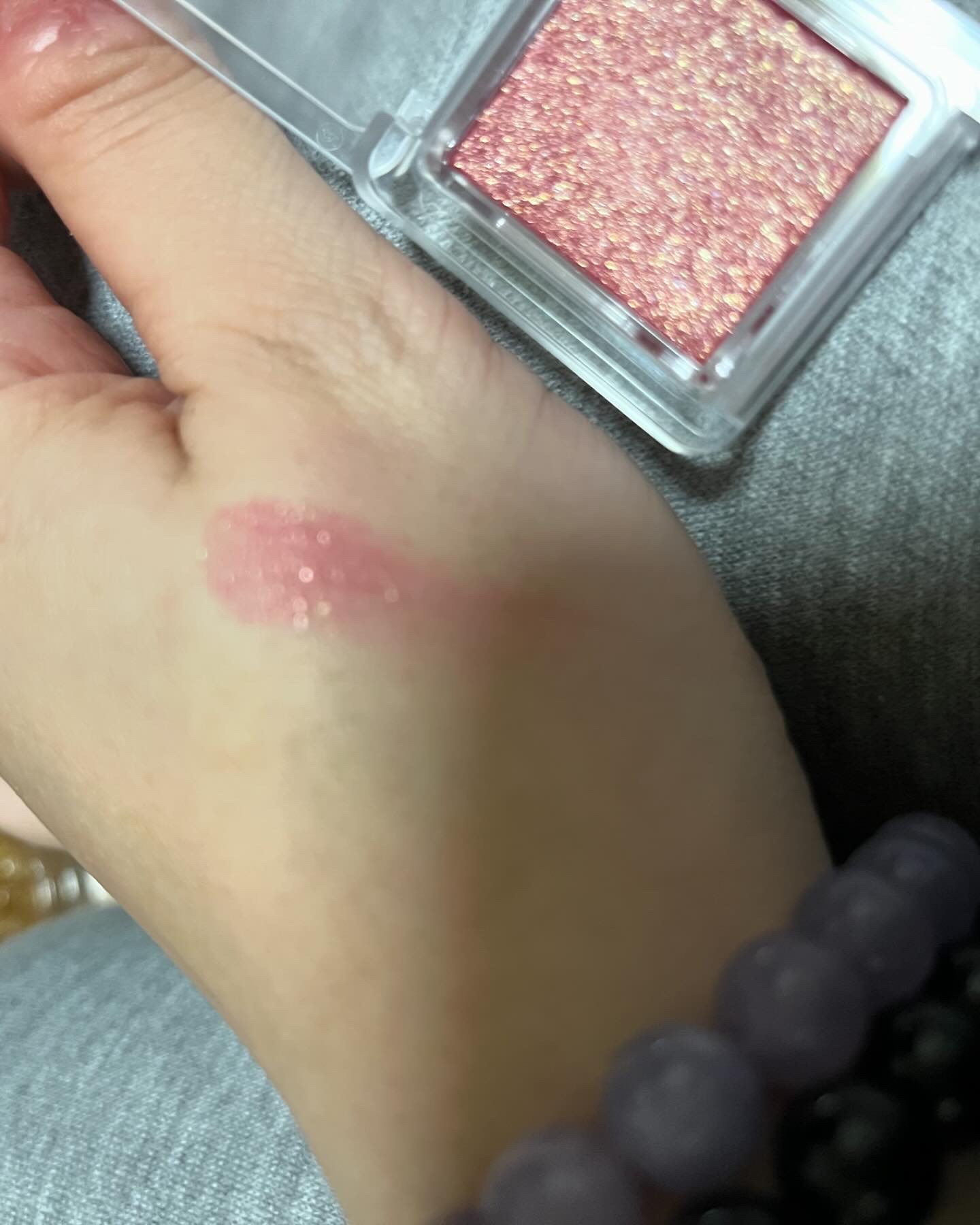 シングル カラー アイシャドウ 171 ピンク系/ちふれ/単色アイシャドウを使ったクチコミ（2枚目）