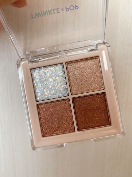 TWINKLE POP Pearl Flex Glitter Eye Palette/CLIO/アイシャドウパレットを使ったクチコミ(3枚目)