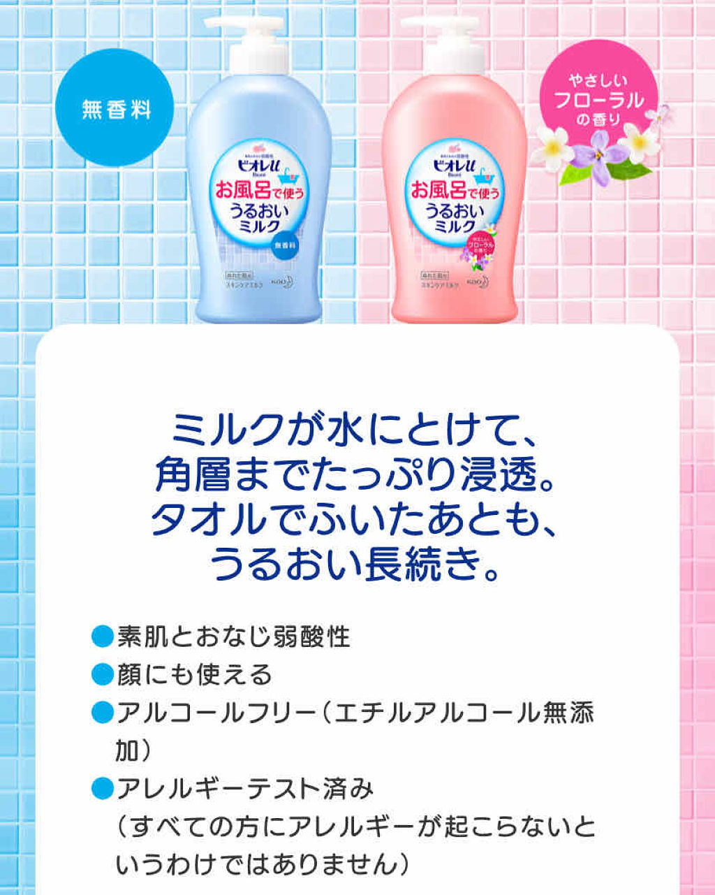 インシャワーボディローション ホワイトフローラルの香り/ニベア/ボディローションを使ったクチコミ（2枚目）