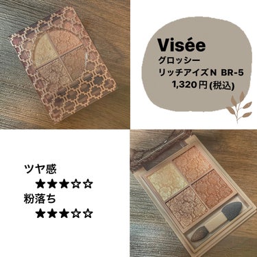 グロッシーリッチ アイズ N/Visée/アイシャドウパレットを使ったクチコミ（1枚目）