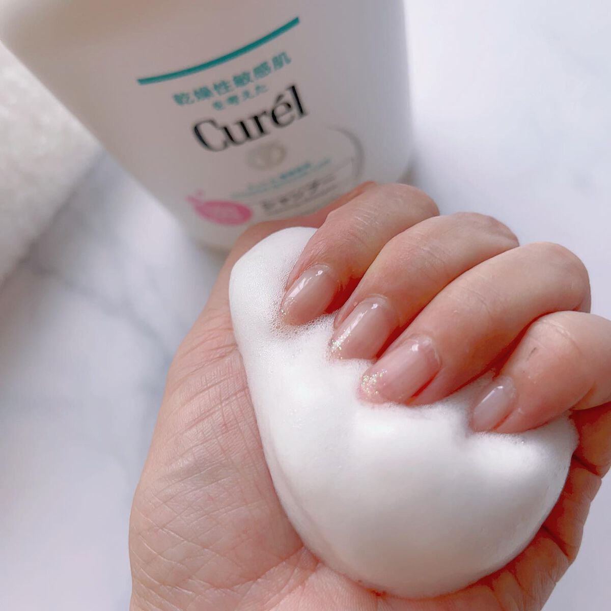 泡シャンプー/キュレル/市販シャンプーを使ったクチコミ(4枚目)