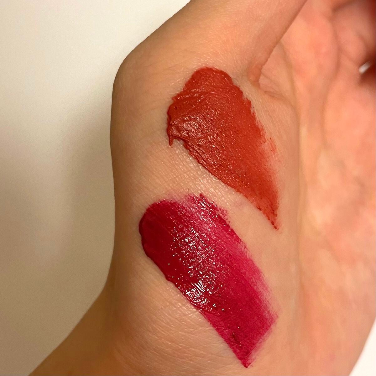 スーパーマットリップ&チークマッド/INTO U/口紅を使ったクチコミ(2枚目)