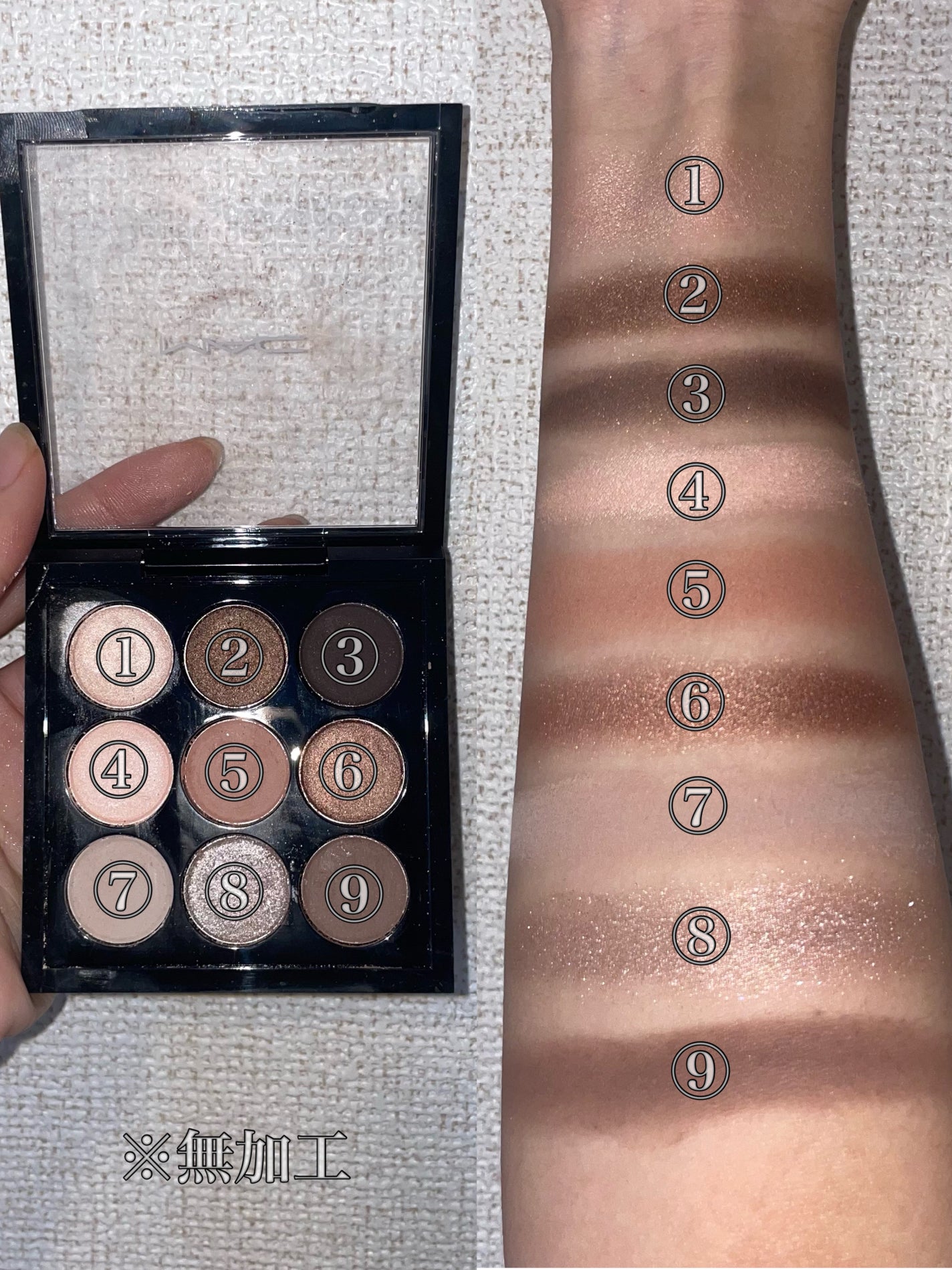 スモール アイシャドウ×9/M・A・C/アイシャドウパレットを使ったクチコミ(2枚目)
