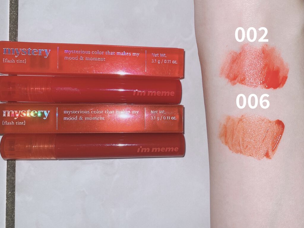 アイムミミ ミステリー フラッシュティント/i’m meme/リップティントを使ったクチコミ（3枚目）