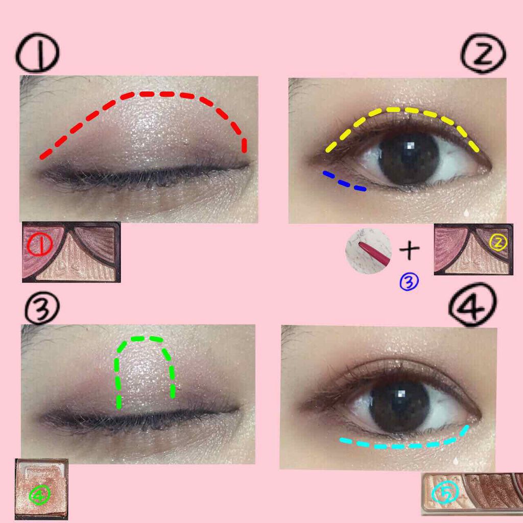 ジューシーピュアアイズ/キャンメイク/アイシャドウパレットを使ったクチコミ（3枚目）