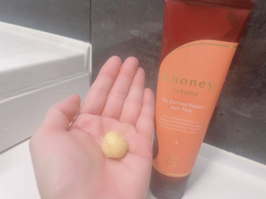 &honey  Creamy EXダメージリペアヘアパック1.5/&honey/洗い流すヘアトリートメントを使ったクチコミ（3枚目）