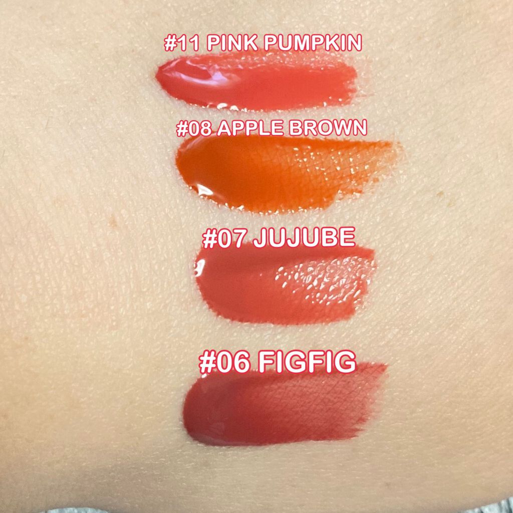 ジューシーラスティングティント/rom&nd/リップティントを使ったクチコミ（3枚目）