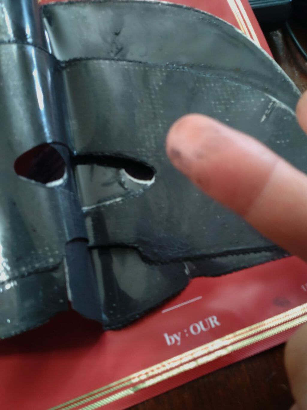 タイトニングブラック マッドマスク/by : OUR/シートマスク・パックを使ったクチコミ（2枚目）