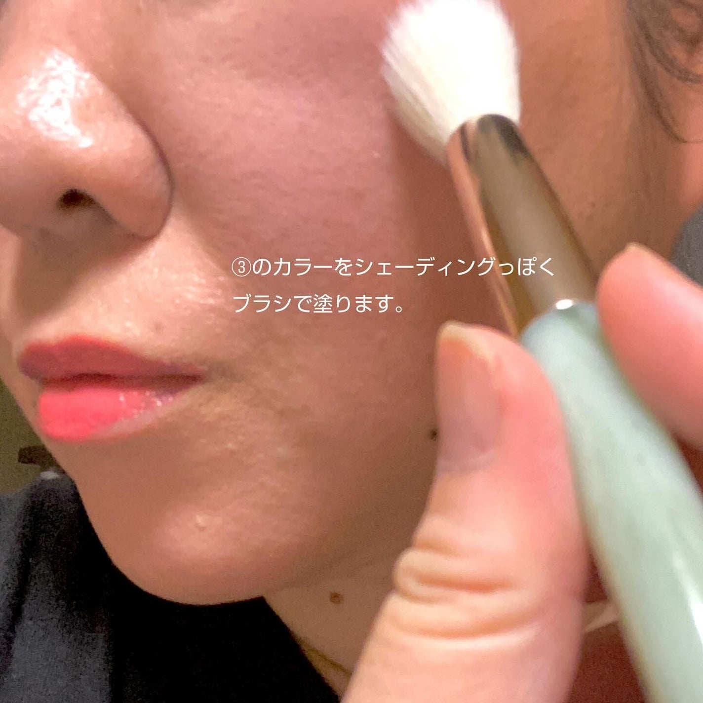 TIMAGE 3色チークパレット/TIMAGE/パウダーチークを使ったクチコミ(6枚目)