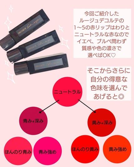 ルージュ デコルテ/DECORTÉ/口紅を使ったクチコミ(7枚目)