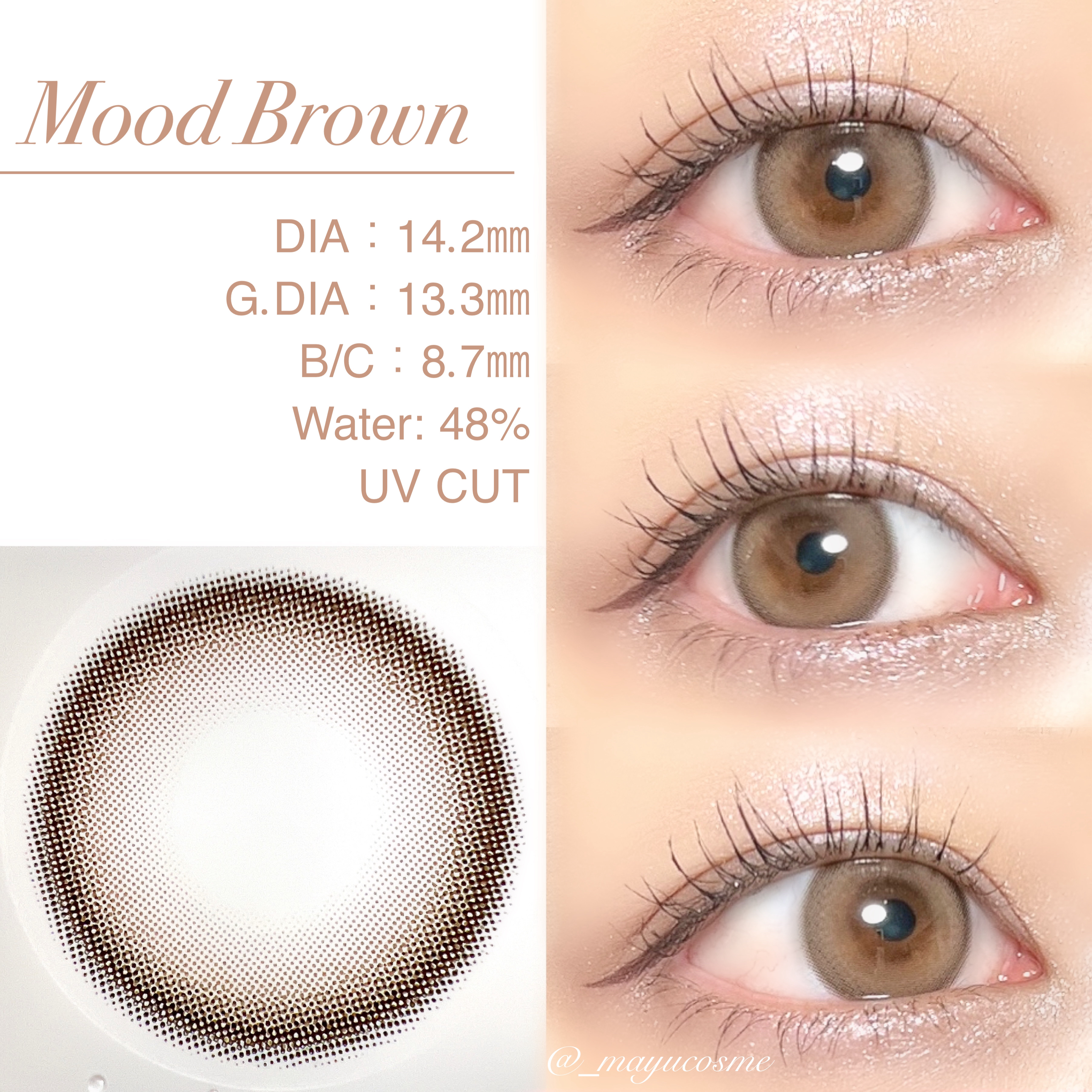 Moodnight 1day/OLENS/ワンデー（１DAY）カラコンを使ったクチコミ（2枚目）