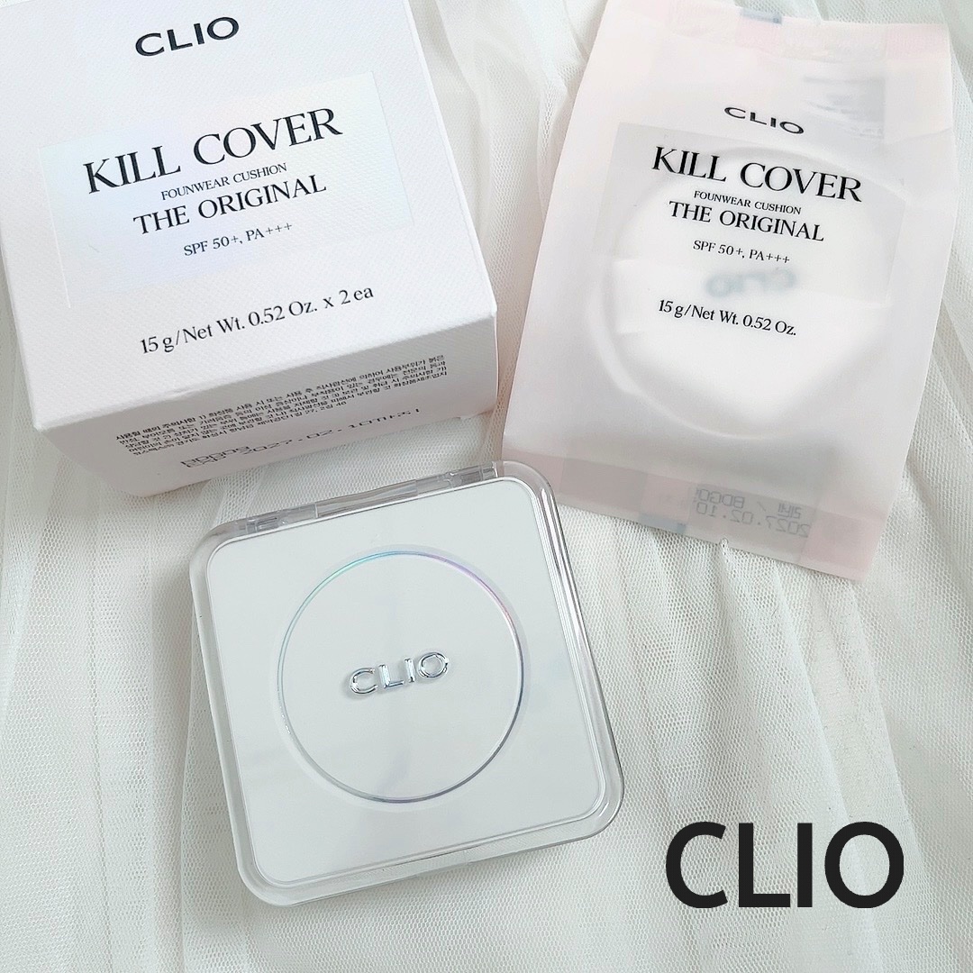 キル カバー ファンウェア クッション ザ オリジナル/CLIO/クッションファンデーションを使ったクチコミ（1枚目）