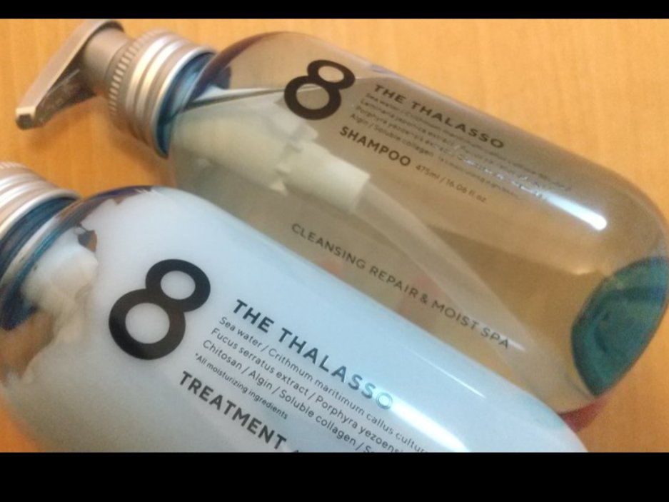 モイストシャンプー＆モイストトリートメント ミニプレシャンプー付き スパ限定キット/エイトザタラソ/シャンプー・コンディショナーを使ったクチコミ（1枚目）
