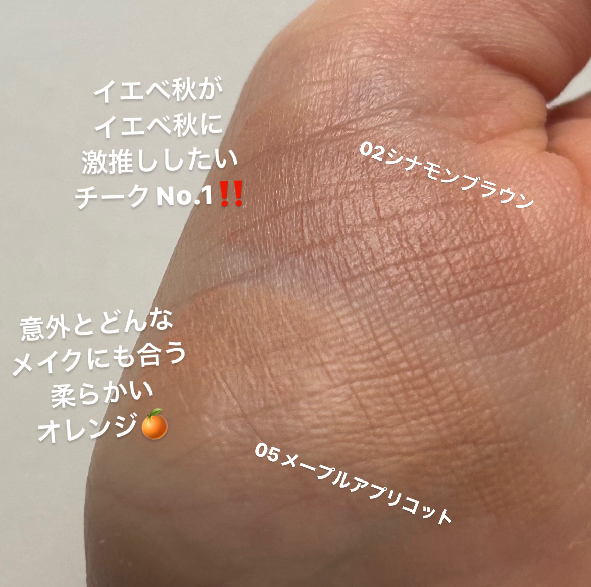 チークブラッシュ/CEZANNE/パウダーチークを使ったクチコミ（3枚目）