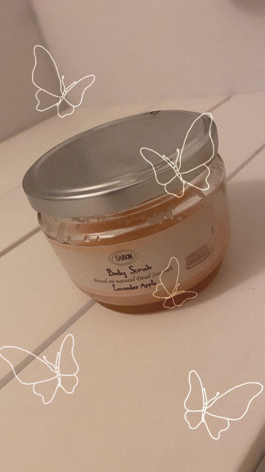 ボディスクラブ ラベンダー・アップル 600g/SABON/ボディスクラブを使ったクチコミ（1枚目）