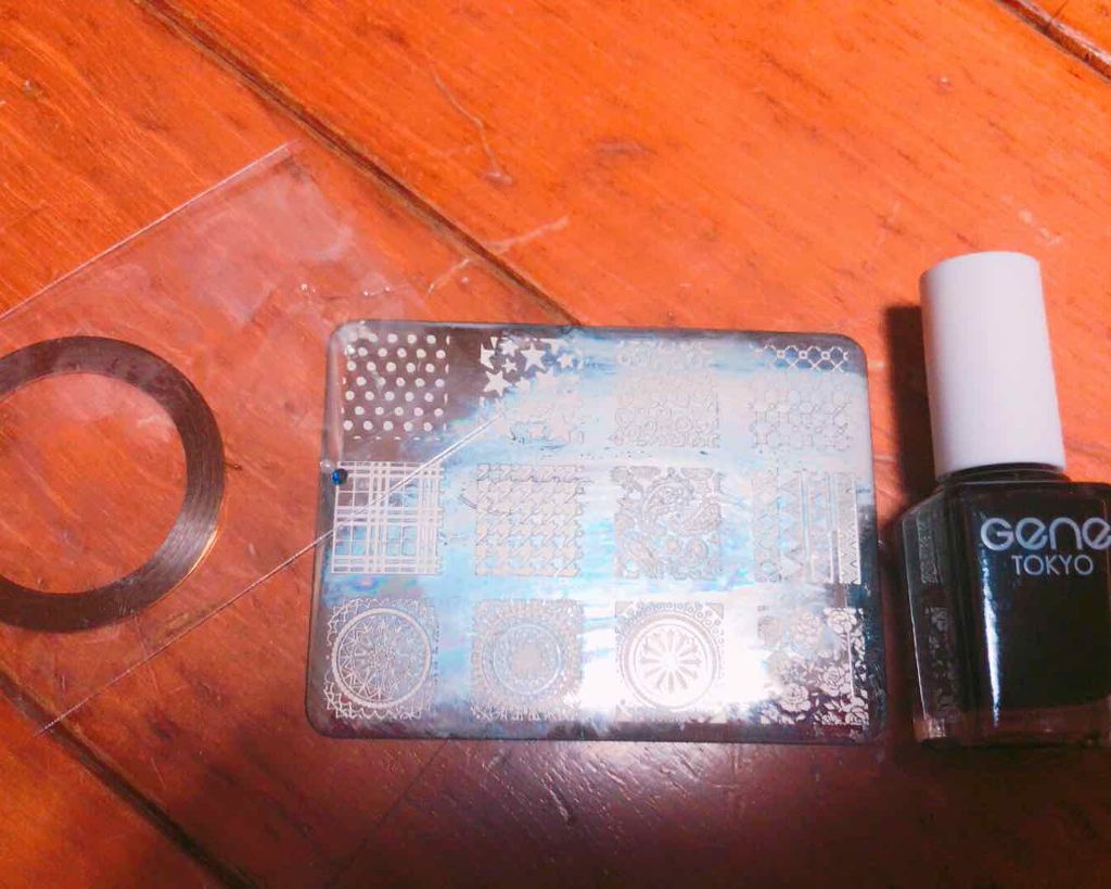 スタンピングネイル プレート/セリア/ネイル用品を使ったクチコミ(3枚目)