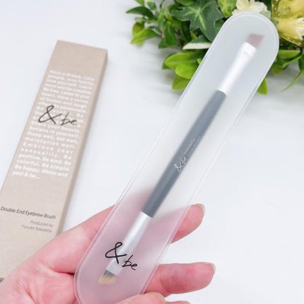 ダブルエンドアイブロウブラシ熊野筆/&be/メイクブラシを使ったクチコミ(6枚目)