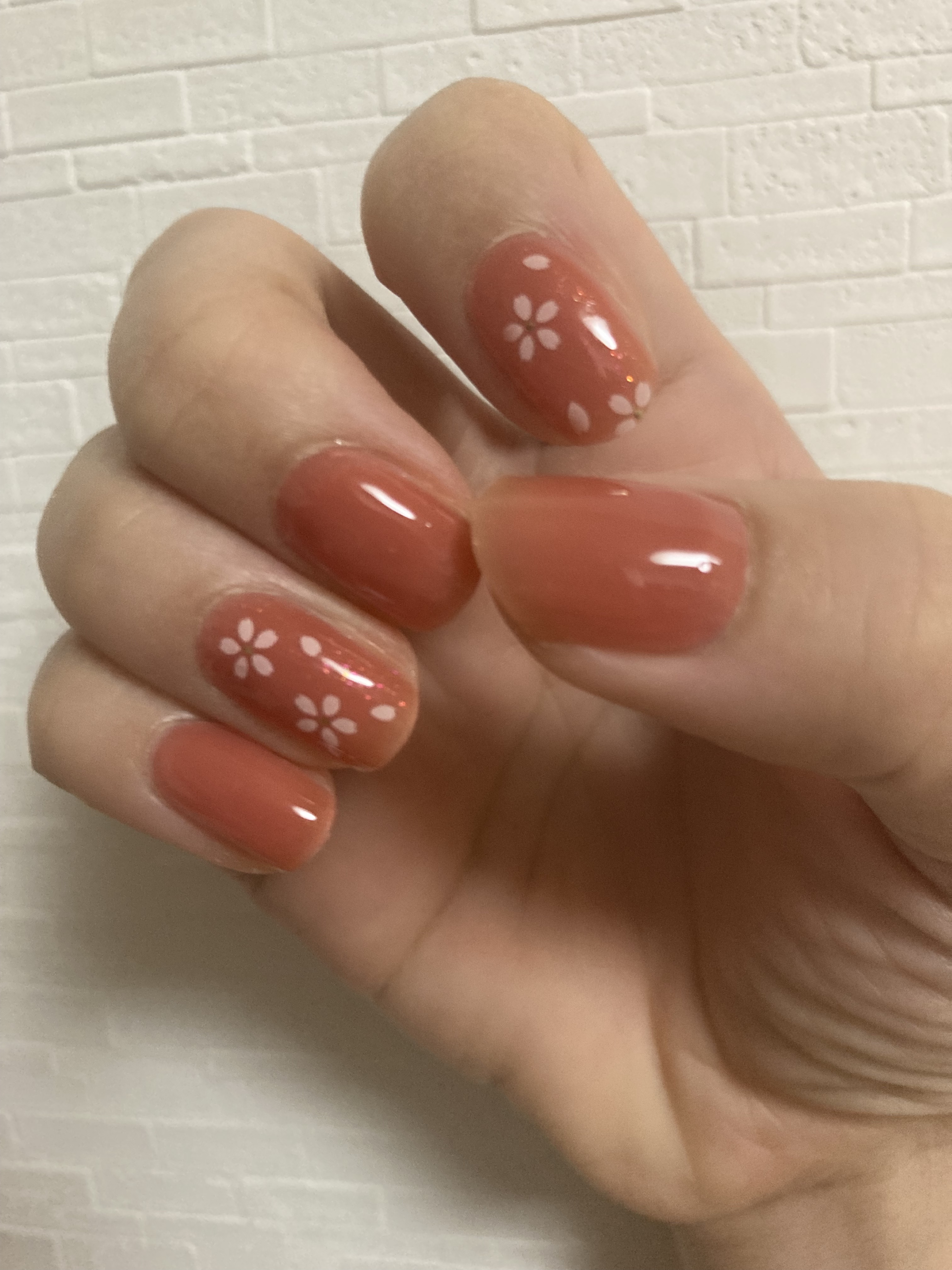 セミキュアジェルネイル（ハンド） ND-350 N ブロッサム(Blossom)(Cherry blossom Collection)/ohora/ネイルシールを使ったクチコミ（2枚目）