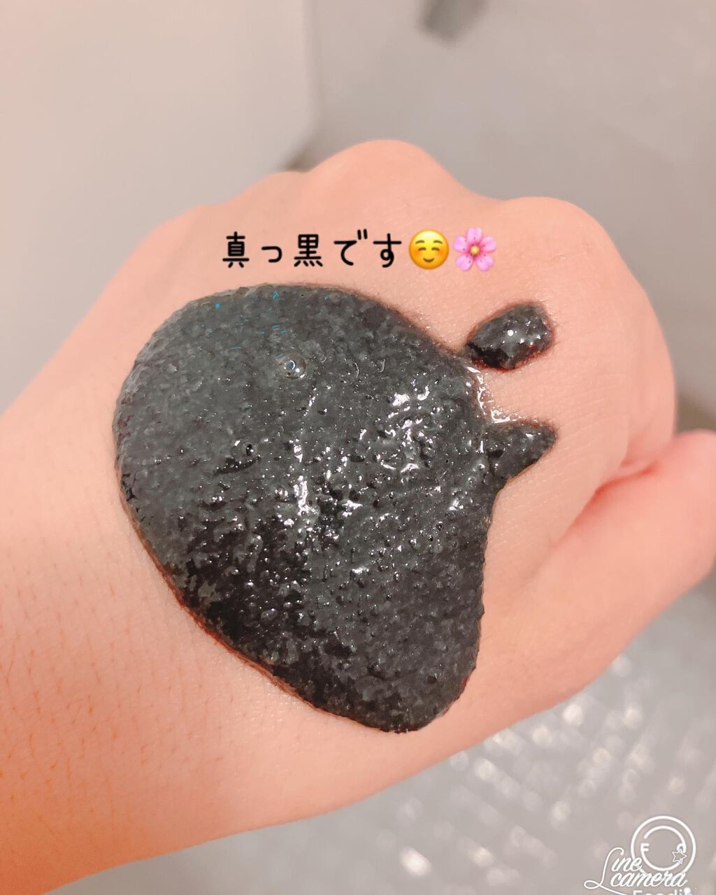 ブラックソルト ボディ スクラブ /kosette/スクラブ・ゴマージュを使ったクチコミ(2枚目)