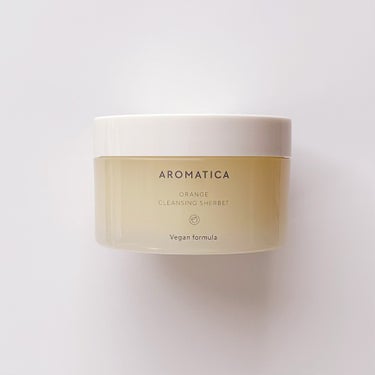 オレンジクレンジングシャーベット/AROMATICA/クレンジングバームを使ったクチコミ（1枚目）